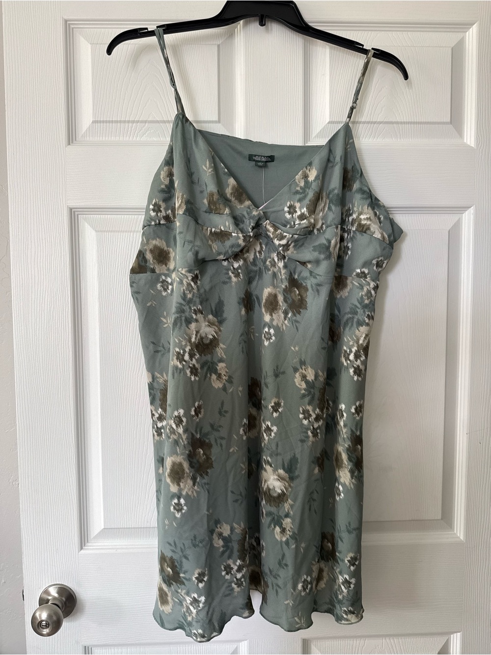 wild fable Sage Green Floral Slip Dress